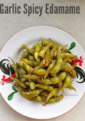 Foto resep Garlic Spicy Edamame