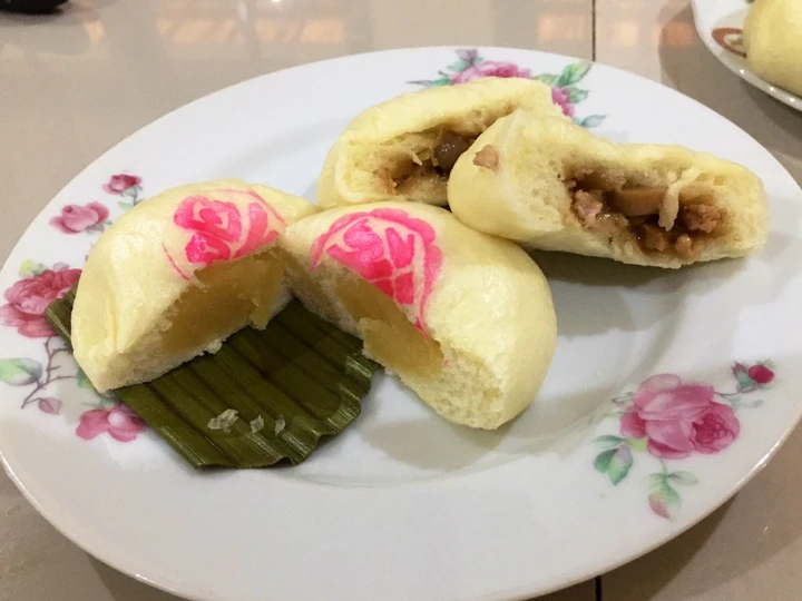 Cara Mudah Menyiapkan Resep Bakpao isi kacang hijau dan ayam yang Menggugah Selera Anti Ribet, Uenak Banget