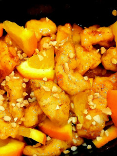 Citrusos, ragacsos bundás csirkemell recept fotója