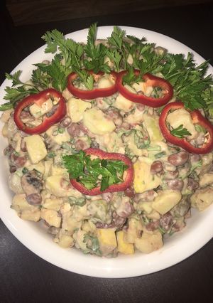 عکسی از دستور سالاد لوبيا قرمز