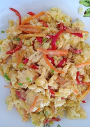 Foto resep Telur orak arik warna warni