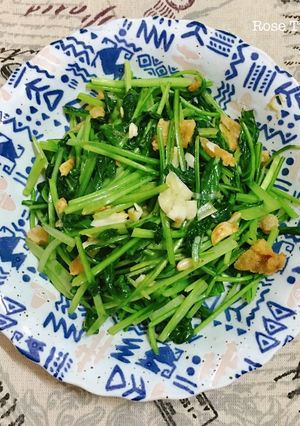 Hình của món Cải Ngọt Xào Tỏi.