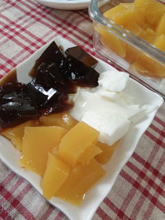 ㄉㄨㄞ ㄉㄨㄞ的洋菜芒果凍 的食譜成品照片