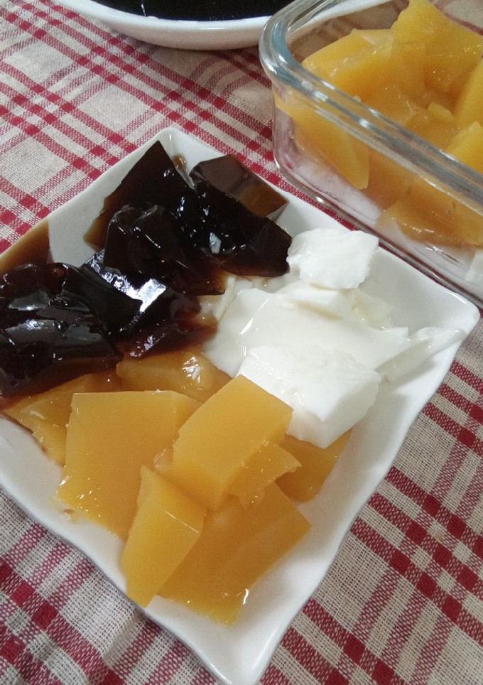 ㄉㄨㄞ ㄉㄨㄞ的洋菜芒果凍 的食譜成品照片