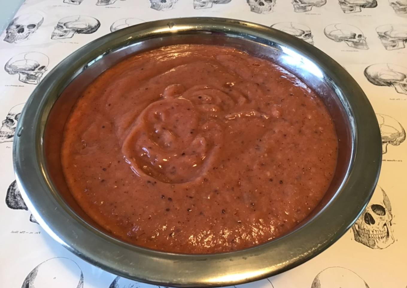 Compote multi fruits à la vanille (pêches jaunes,kiwis,jus de cerises)