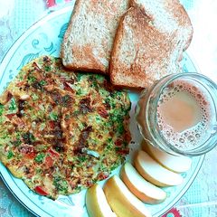 Healthy and delicious breakfast A picture of Healthy and delicious breakfast.