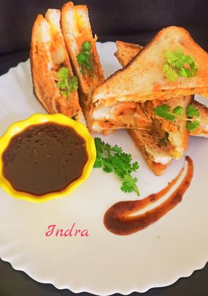 आलू स्पाइसी सैंडविच (aloo spicy sandwich recipe in Hindi) रेसिपी मुख्य फोटो