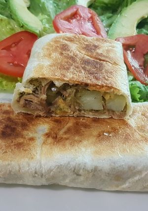 A picture of Homemade Michoacán-Style Burritos.