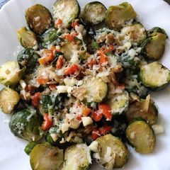 A picture of Baked Brussels.