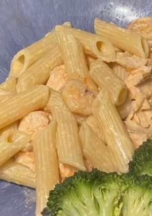 Foto de Massa com Salmão e Camarão