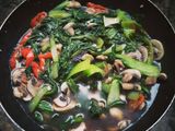 75. Tumis Pokcoy Jamur Kancing