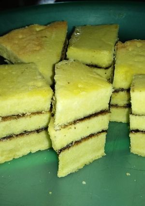 Foto resep Bolu pandan lapis coklat