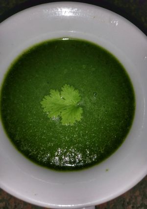 A picture of Mint chutney.