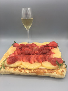 Una foto de Pastel de hojaldre con crema pastelera 👩🍳