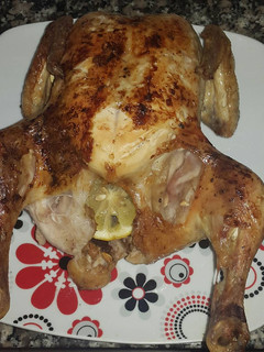 Una foto de Pollo de ajo y limón al horno