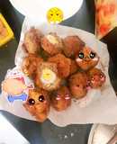 Thịt bọc trứng cút chiên xù