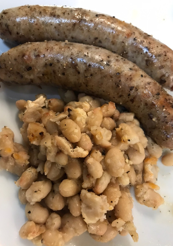 Una foto de Butifarra con mongetes en Airfryer Cosori