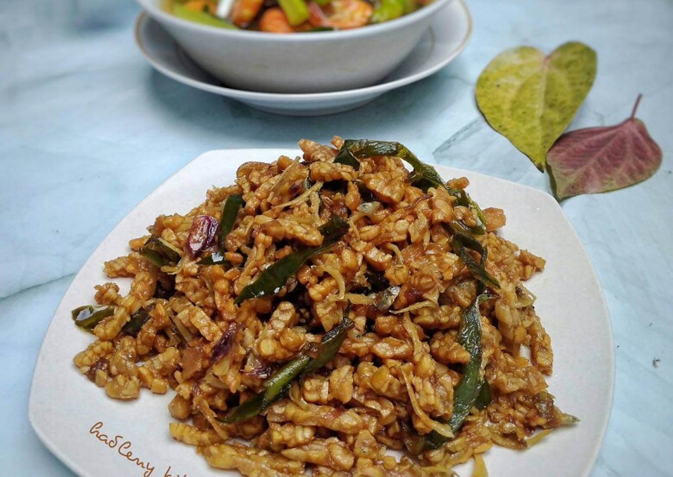 Kering Tempe Teri Cabe Ijo (Bumbu Iris)