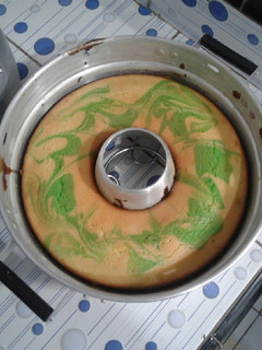 Foto resep Marmer cake pandan
