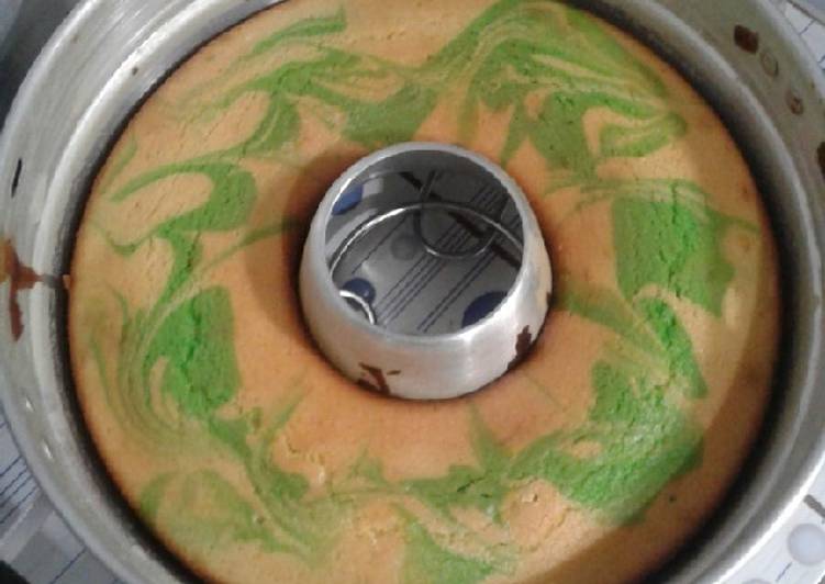 Cara Membuat Marmer Cake Pandan Yang Gurih