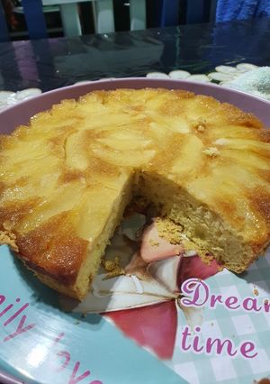 Una foto de Torta de manzana invertida