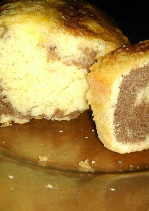 Una foto de Budín marmolado