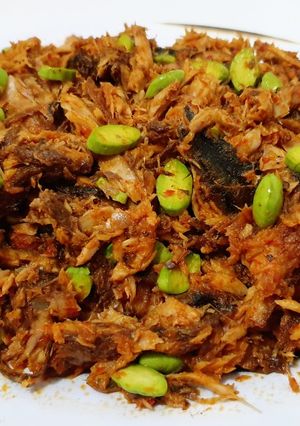 Foto resep Tongkol suwir sambal pete