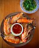Tôm Càng Luộc,  Canh Mồng Tơi Nấu Bằng Nước Luộc Tôm