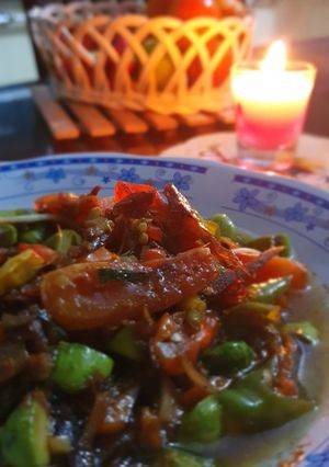 Foto resep Tumis ikan asin (klotok) pete