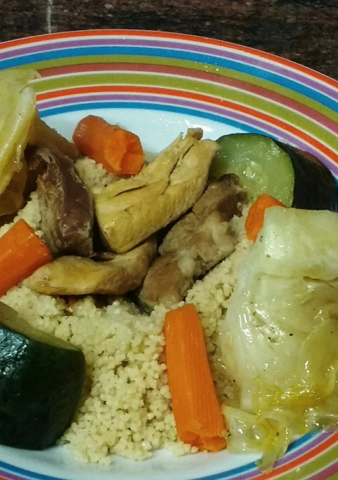 Una foto de Cous cous marroquí