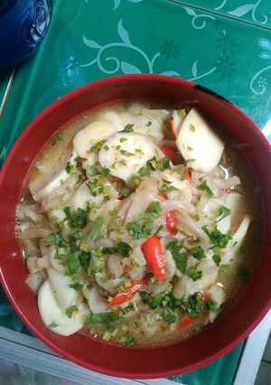 Foto resep Jamur tiram bola ikan