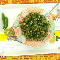 A picture of Hariyali sabudana khichdi.