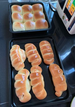 Foto resep Roti sobek isi kacang hijau dan Roti manis isi coklat