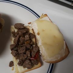 Easy cheese steaks A picture of Easy cheese steaks.