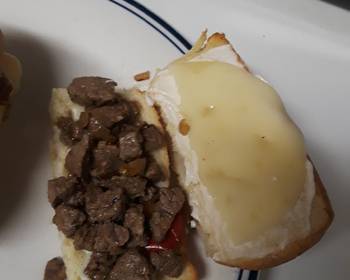 Fresh, Serving Recipe Easy cheese steaks Practical Delicious