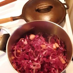 A picture of Best sweet sauerkraut recipe ever! Addicting.