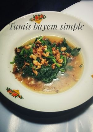 Foto resep Tumis bayem simple