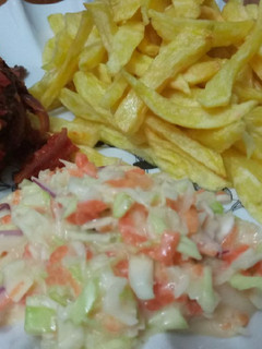 A picture of Chips and Fish #Festivedishcontest.