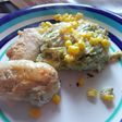 Coliflor y Brócoli a la Crema con Filetes de pollo