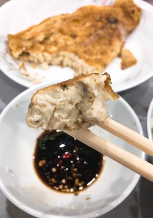 Hình của món Trứng chiên đậu hủ non.