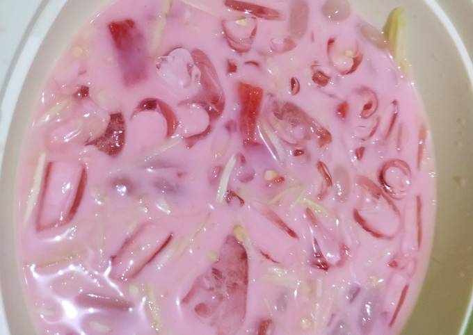 Resep: Es buah dan timun cocopandan Enak Terbaru