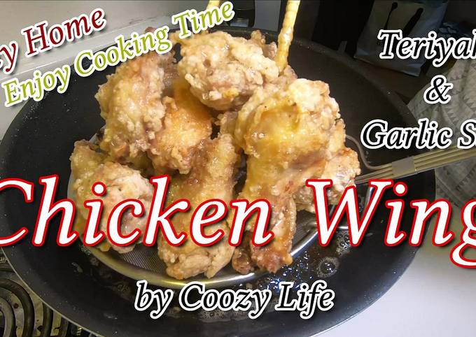 Japanese Chicken Wing Dish / Easy Teriyaki &amp; Garlic Salt