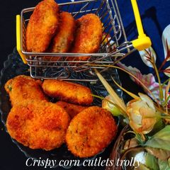 A picture of Crispy corn cutlets trolly.