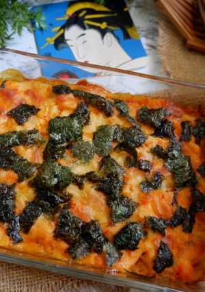 Foto resep Rice Salmon Mentai Mozzarella