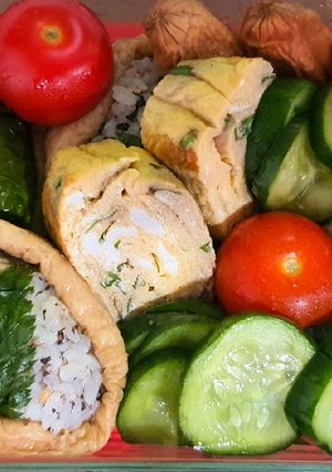 Foto resep Isi bento box : tamagoyaki