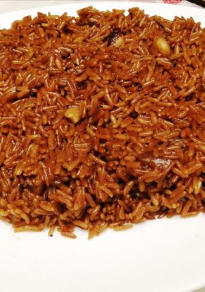 صورة لوصفة أرز بسمتي بالخلطه والمكسرات