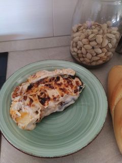 Una foto de Berenjenas rellenas de atún (versión rápida)