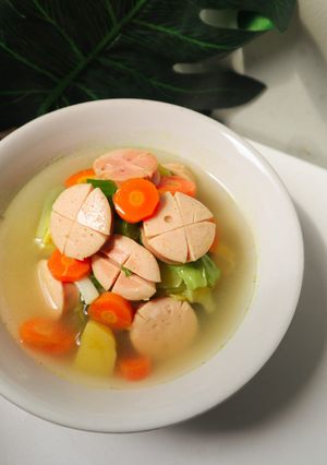 Foto resep Sup Sosis dan Tahu