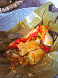 Foto resep Pepes ikan asin patin