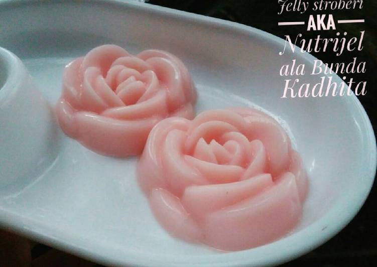 Olahan Jelly stroberi (Nutrijel) | cara pembuatan Jelly stroberi (Nutrijel) Yang Menggugah Selera